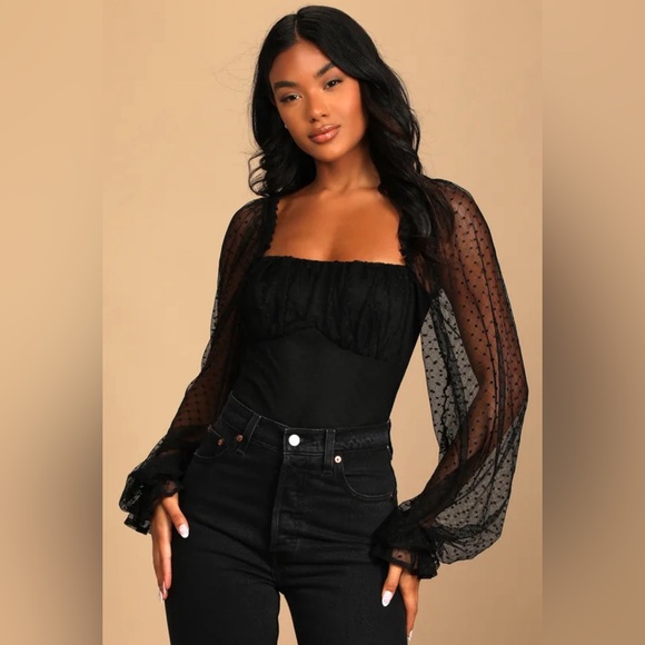 Lulus Tops - Lulus Call The Dots Bodysuit